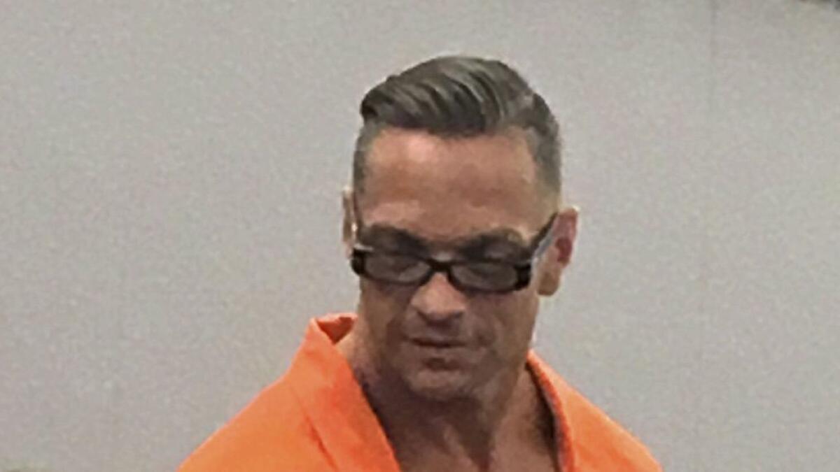 Nevada death row inmate Scott Dozier during a Las Vegas court appearance in 2017.