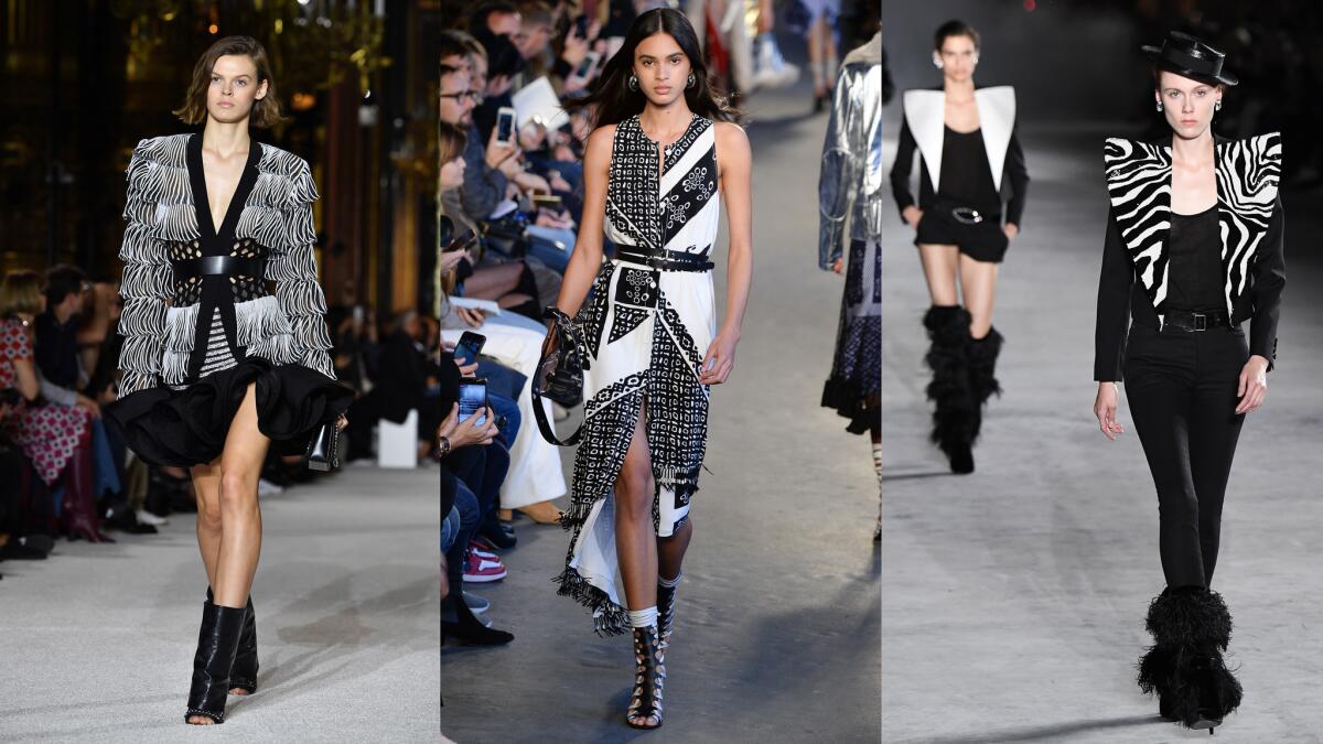 Paris Fashion Week: Spring trends include black and white and a whole ...