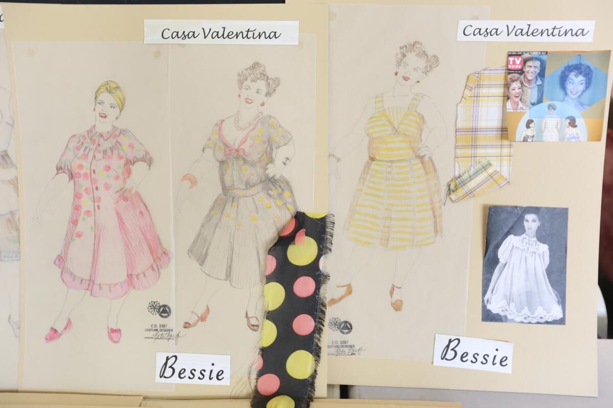 Costume designs for "Casa Valentina."