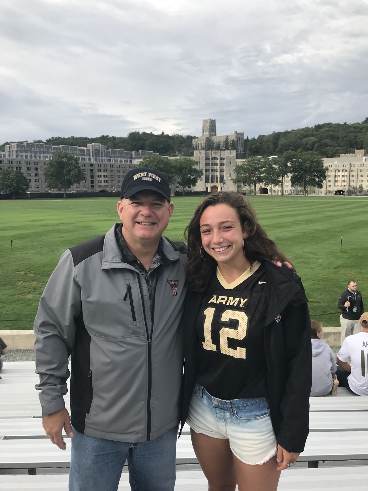 Charles Hartford, West Point Class of 1989, and his daughter Kate, West Point Class of 2024.