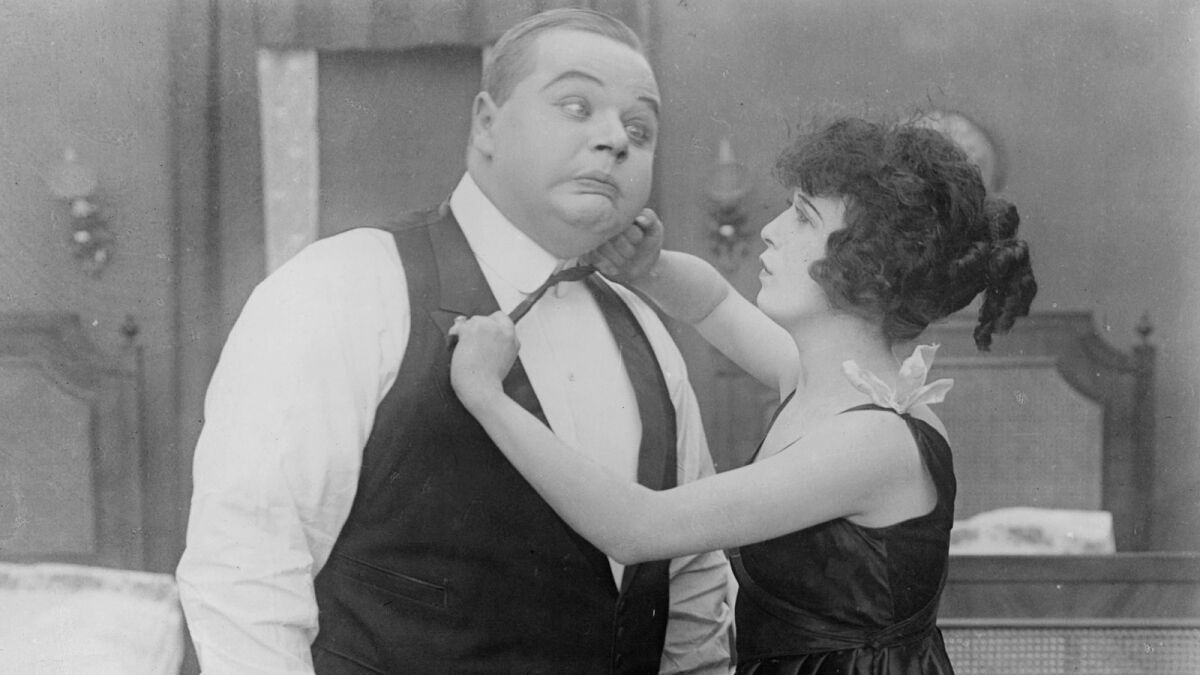 Fatty Arbuckle will be featured in a screening of his 1915 comedy Fatty and Mabel Adrift.