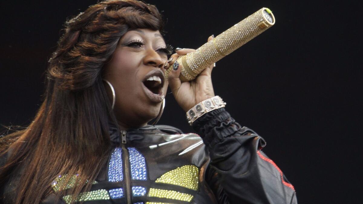 Missy Elliott at a 2010 performance in London's Hyde Park. (Joel Ryan / Associated Press)