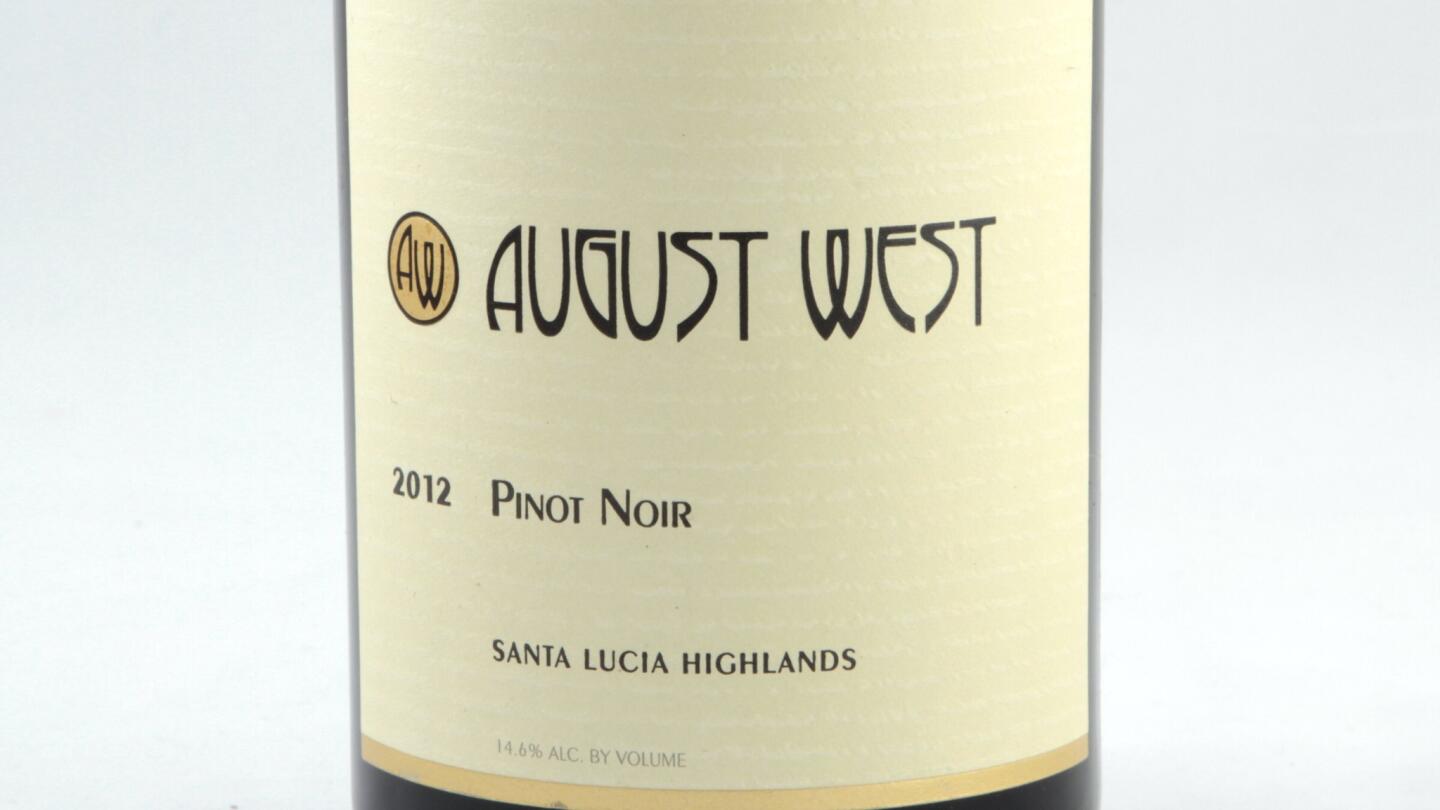 2012 August West Pinot Noir Santa Lucia Highlands (Central Coast)