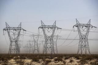 Boulder City, Nevada, May 8, 2022 - Power lines connecting from the El Dorado power station to Southern California. Repowering the West project looking at the sources of energy for Southern California. (Robert Gauthier/Los Angeles Times)