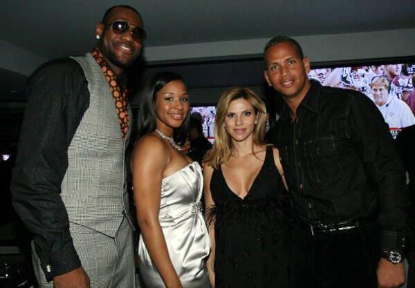 LeBron James celebrated his 23rd birthday with Alex Rodriguez at the 40/40 Club in Las Vegas