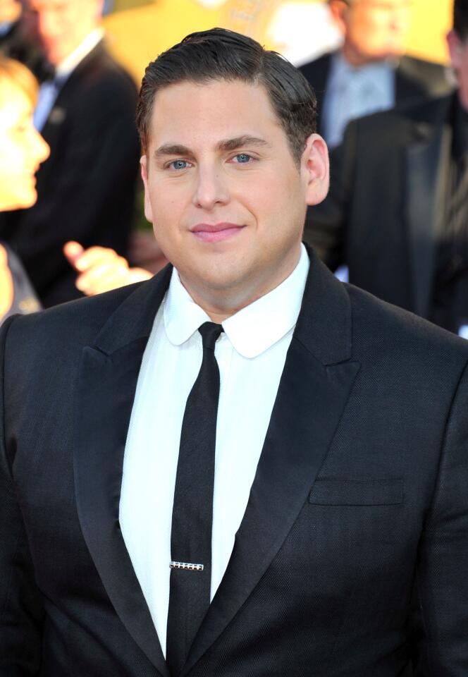 Jonah Hill is nominated for a supporting actor Oscar for his performance in "Moneyball."