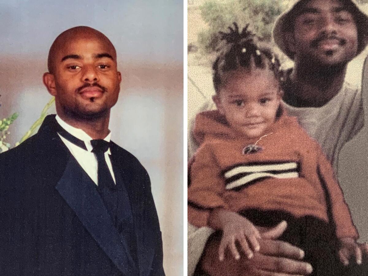 Undated handout photos show Stephen Murphy and his daughter, Kali.