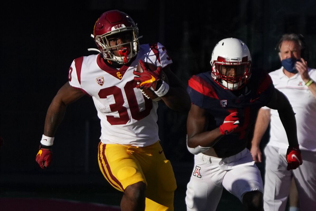 Southern California running back Markese Stepp (30) in the second half.