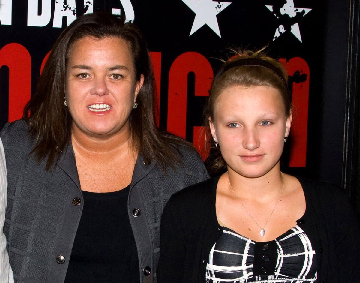 Rosie O'Donnell, left, is shown with her daughter Chelsea in New York at the opening night performance of "American Idiot" in 2010. Chelsea, who had not been seen since Aug. 11, was found safe on Tuesday, police said.