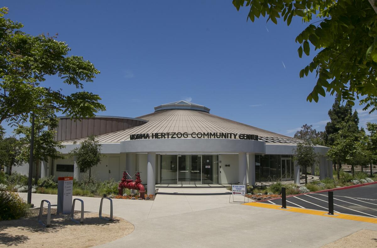 The Norma Hertzog Community Center, located on the 10-acre Lions Park, is set to open sometime in 2021. 