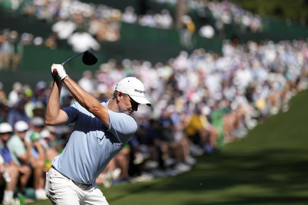 জাস্টিন রোজ মাস্টারের প্রথম রাউন্ডের সময় চৌদ্দ গর্তে তার শটটি আঘাত করেছিলেন।