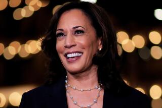"I believe that there is great joy among people who recognize the historic nature of this election," Kamala Harris said.
