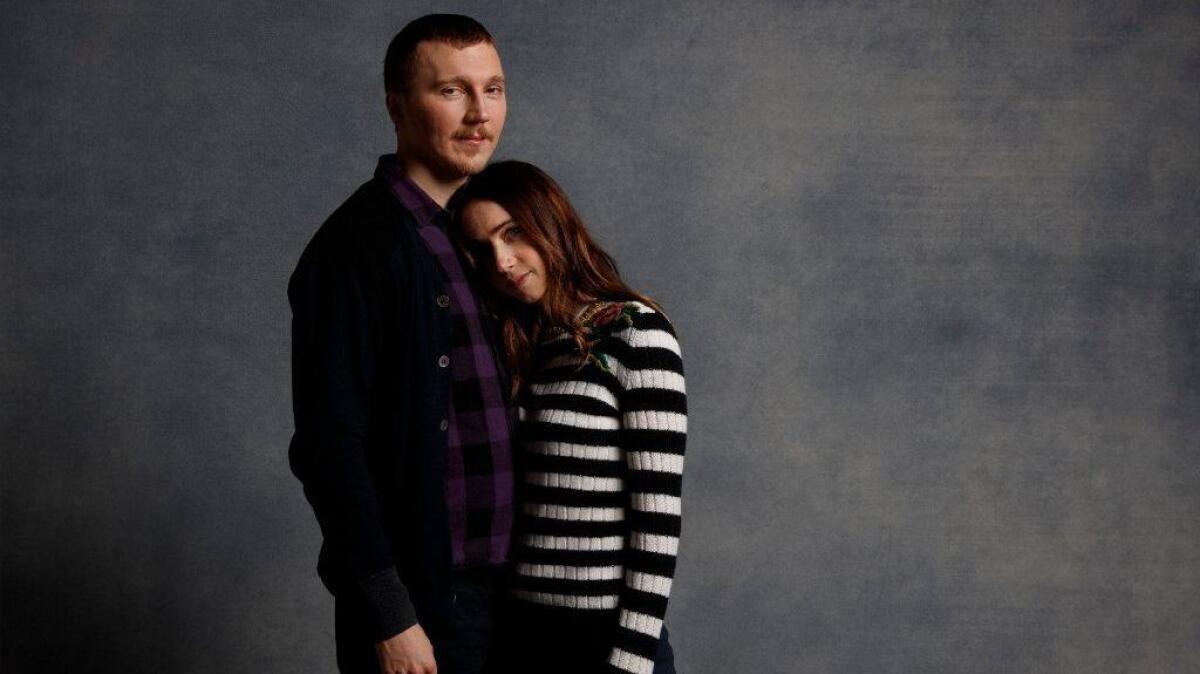 Writer-director Paul Dano and writer Zoe Kazan from the film, "Wildlife," at the Sundance Film Festival on Jan. 19.