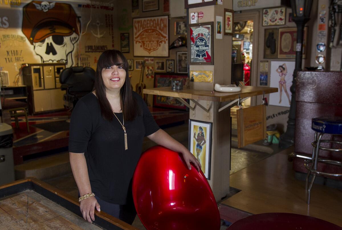 Filmmaker Alexa Polar shot part of her film "Speakeasy to Me" inside Hawleywood's, which combines a barbershop with an old-fashioned speakeasy.