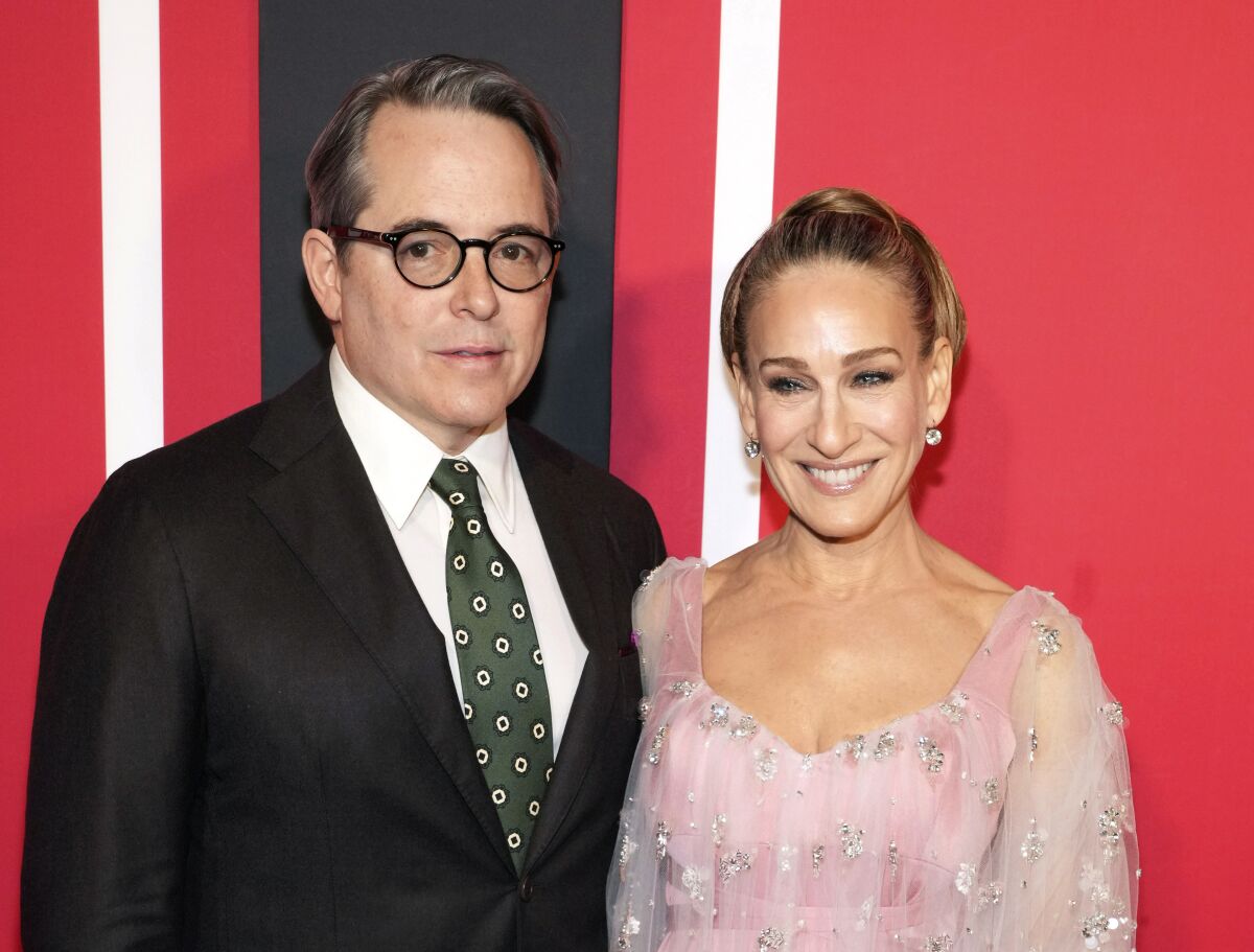 Matthew Broderick and Sarah Jessica Parker attend Neil Simon's "Plaza Suite" Broadway opening night.