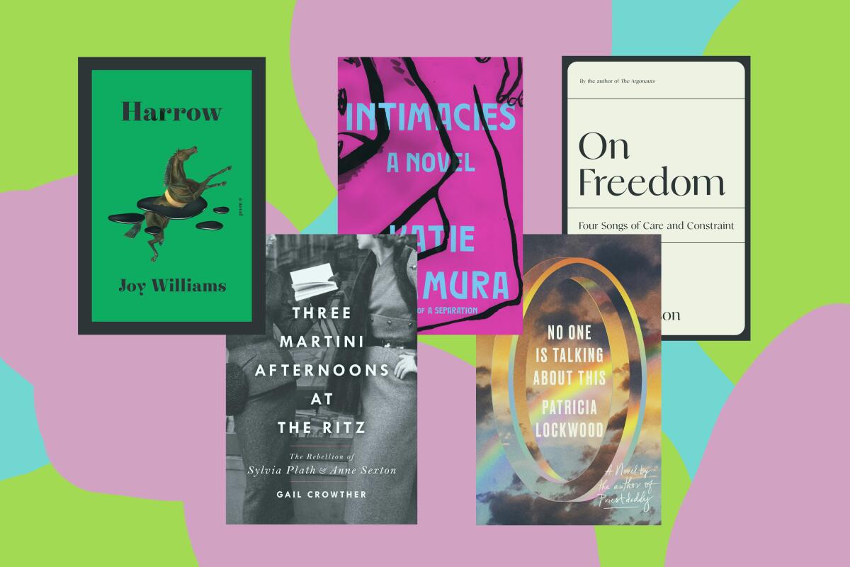 The covers of the five best books of 2021 according to Jessica Ferri. 
