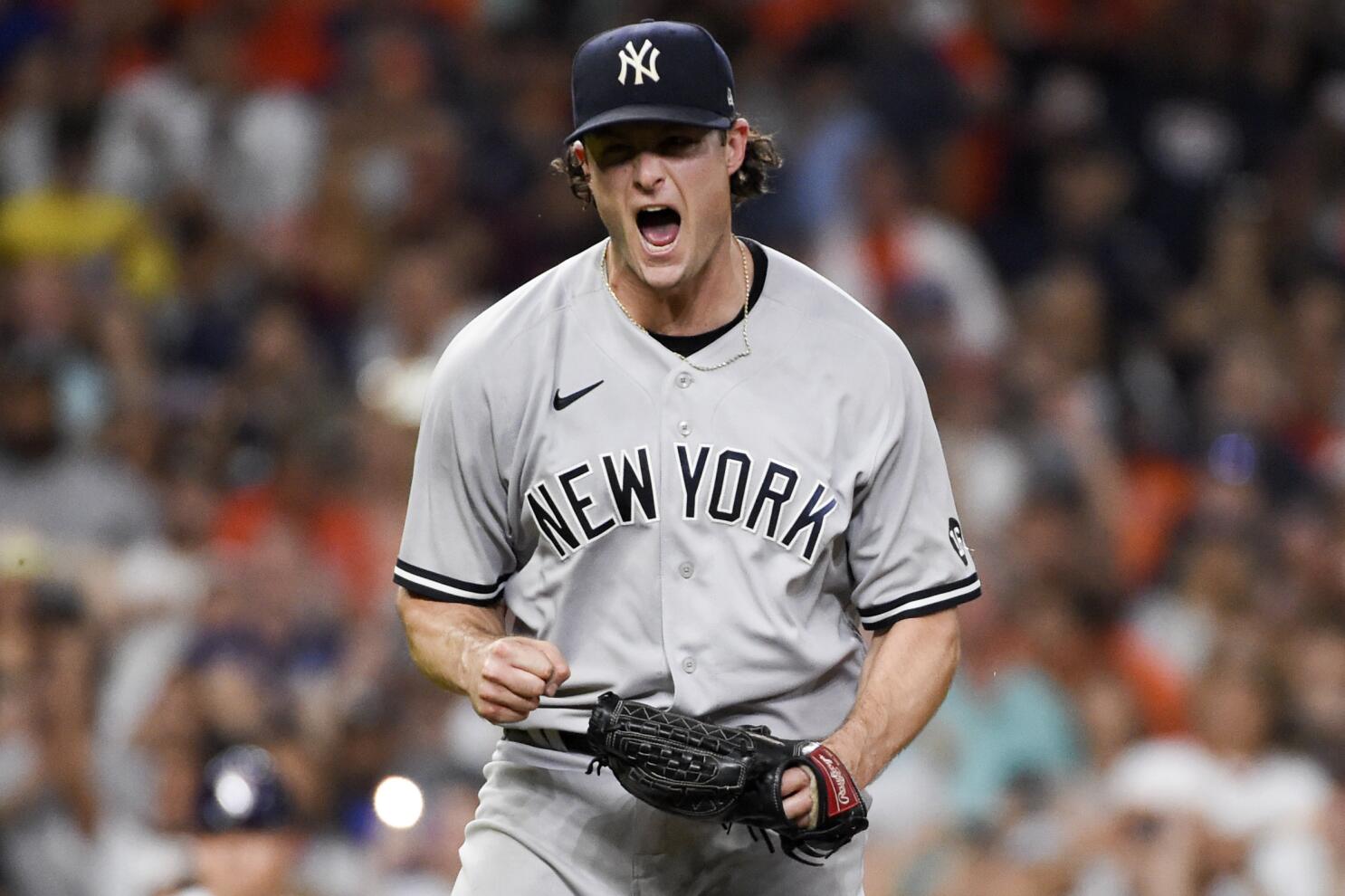 Yankees' Cole demands ball, completes 3-hit gem vs Astros - The San Diego  Union-Tribune