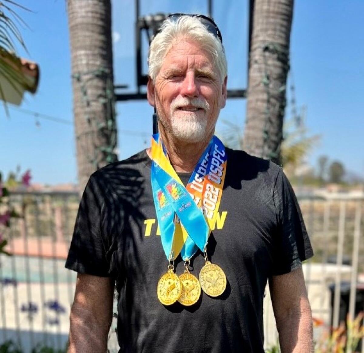 Chula Vistan Scott Young earned three track and field gold medals and broke a record in the 2022 World Police & Fire Games.