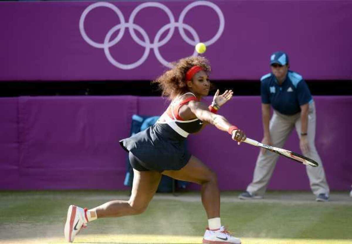 Serena Williams won easily on Friday, advancing to the final, where she will face Maria Sharapova, representing Russia.