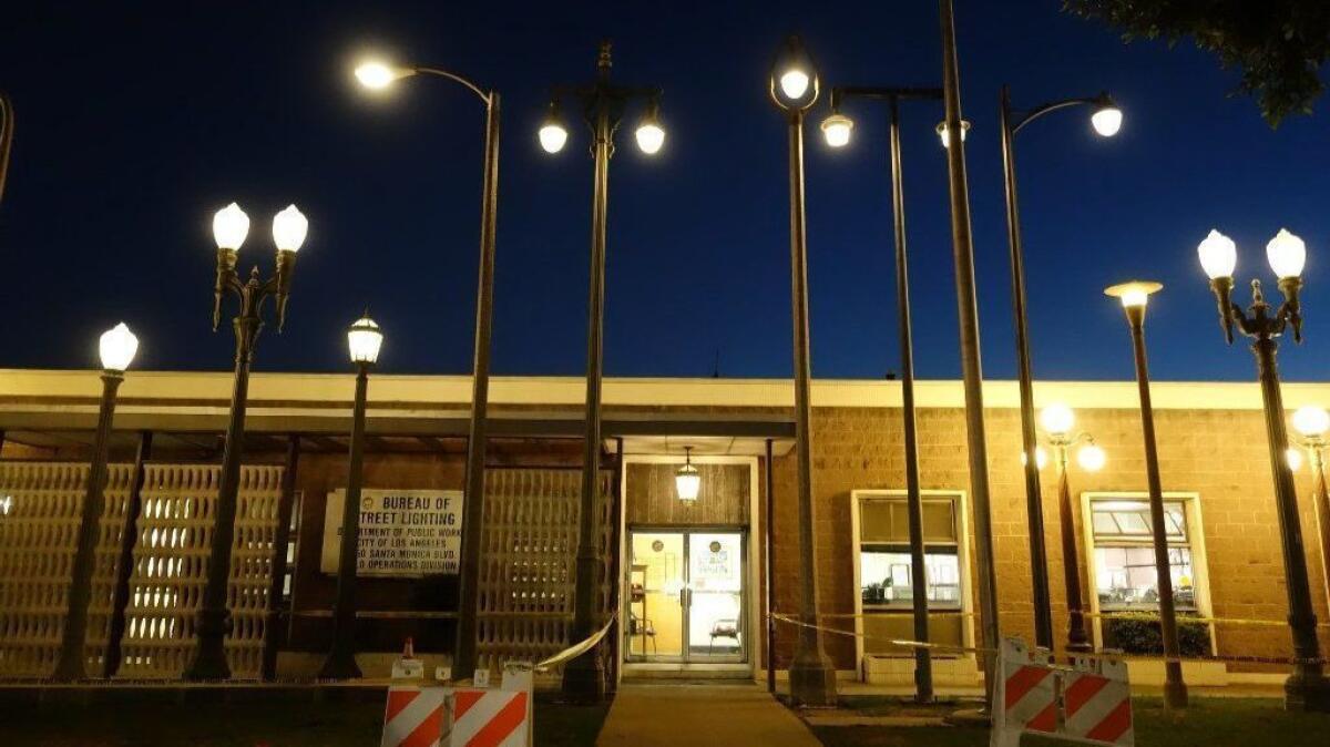 "Vermonica" lightposts are now outside a government office. "This is not my piece," said Sheila Klein.