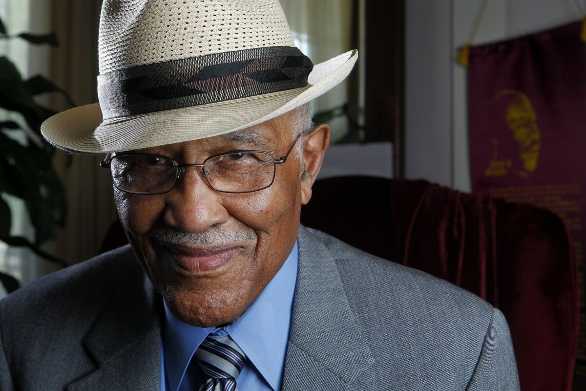 Former longtime San Diego public servant Leon Williams turned 90 on July 21, 2012. — Eduardo Contreras