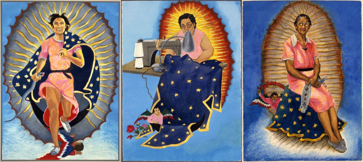 Yolanda López's Virgen de Gualdape series. (Yolanda López)