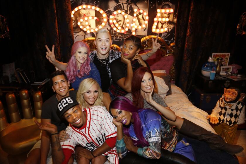 Todrick Hall, in baseball cap, and his high-spirited team will take fans into their creative process in the new MTV show "Todrick."
