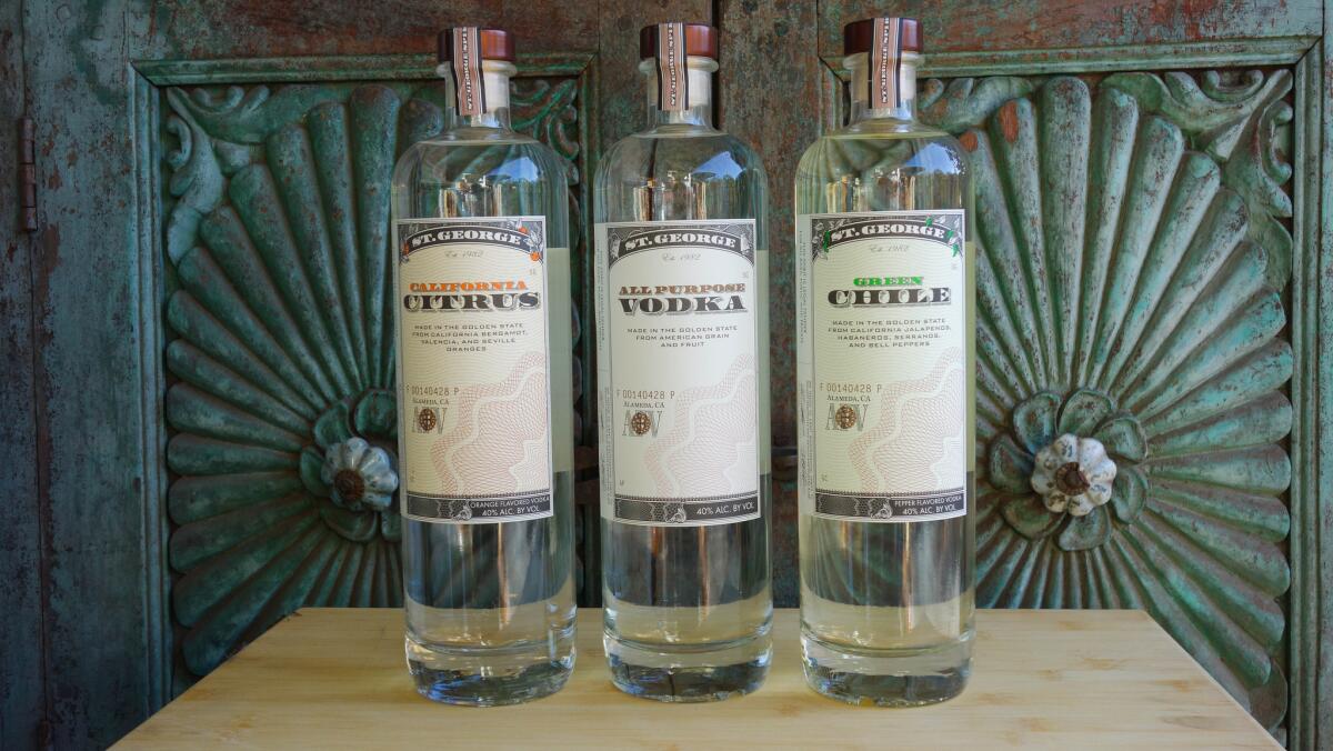 The new trio of vodkas from St. George Spirits