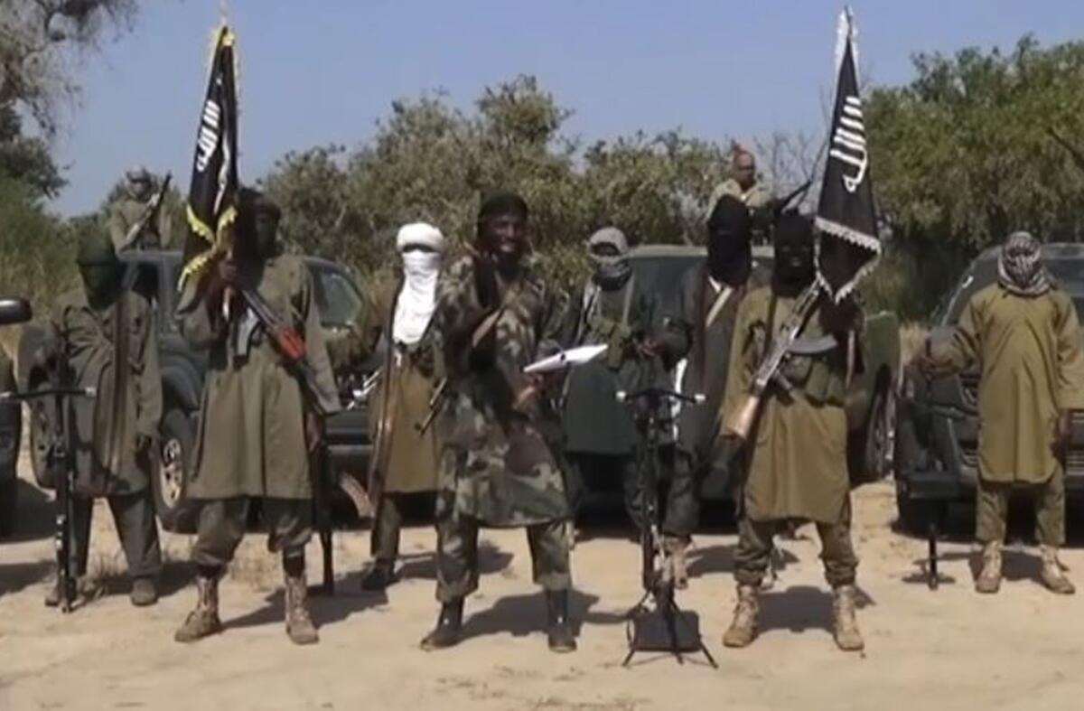 An image grab made Friday from a video obtained by AFP shows Boko Haram leader Abubakar Shekau delivering a speech.