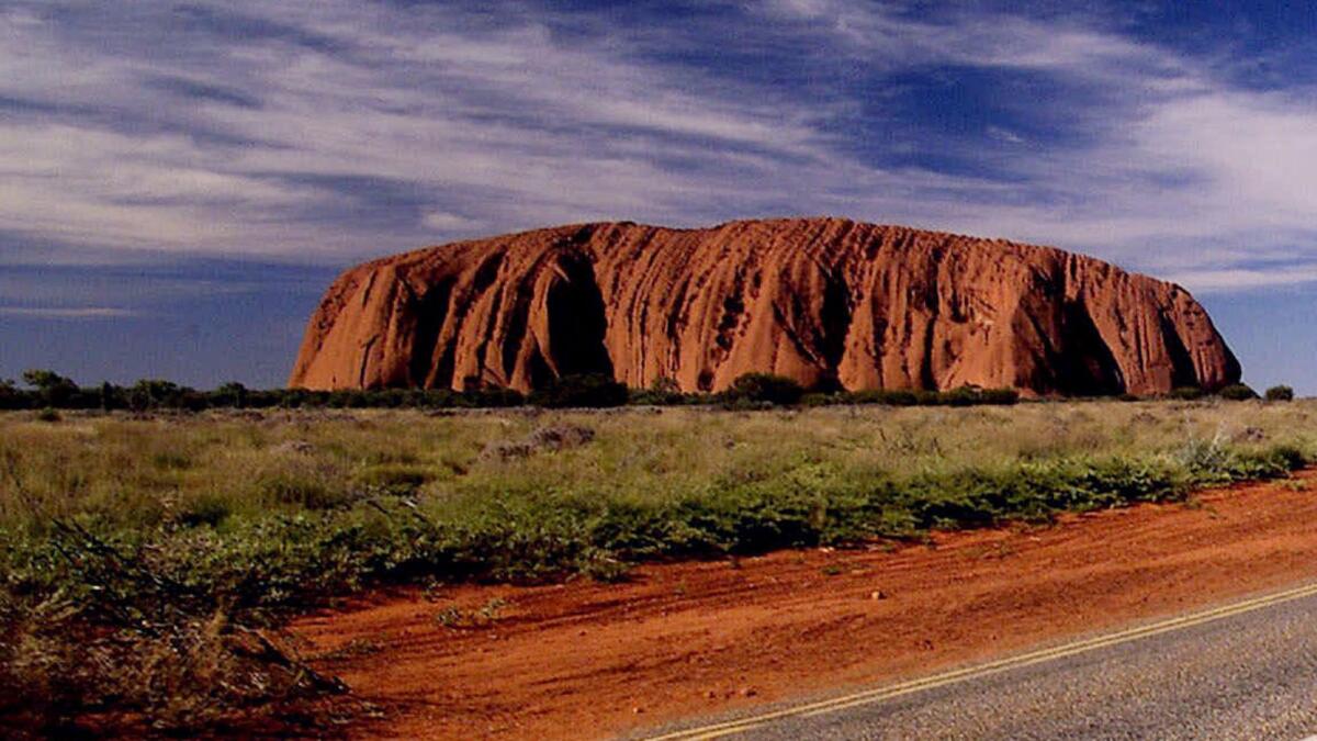 Uluru, or Ayers Rock, is part of Uluru-Kata Tjuta National Park in Australia's Outback.