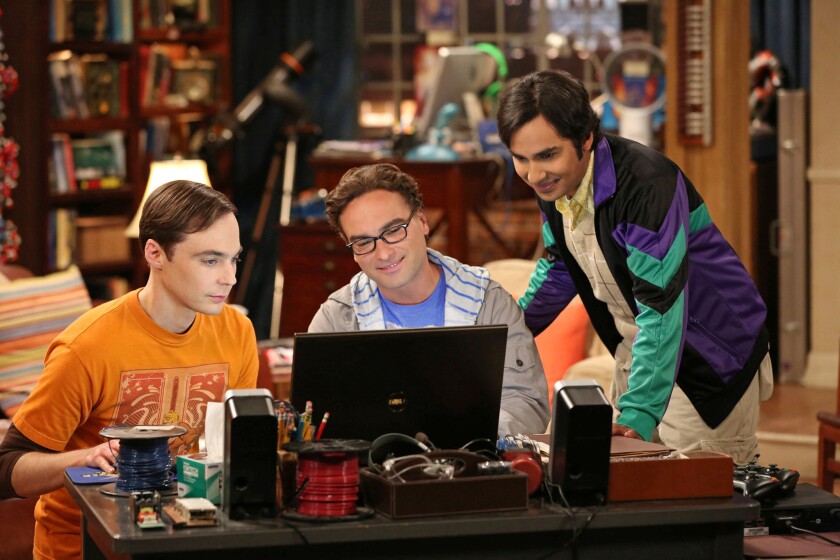 "The Big Bang Theory," with Jim Parsons, from left, Johnny Galecki and Kunal Nayyar, will be available on HBO Max.