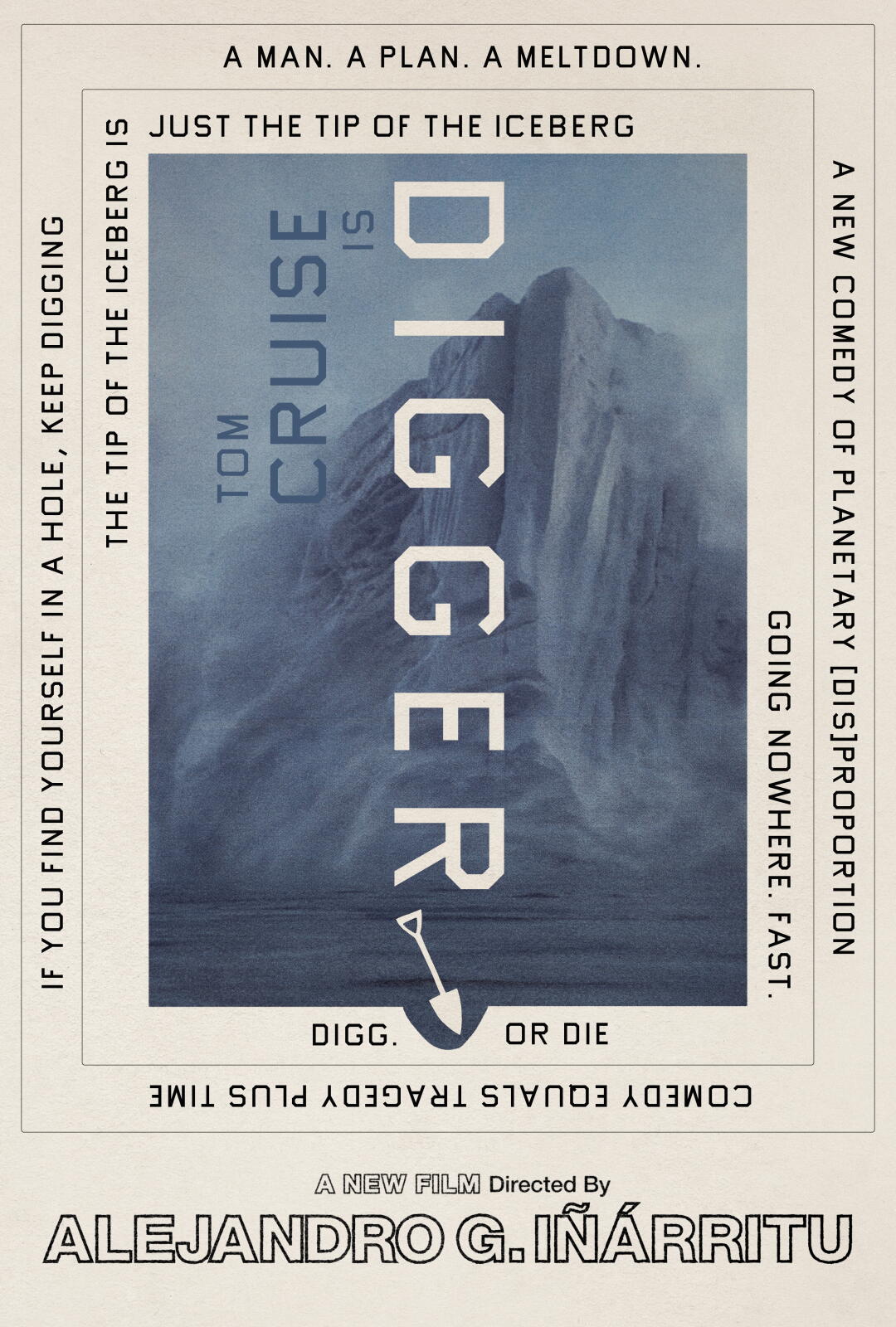 Ed Ruscha’s new poster for Alejandro Iñárritu’s “Digger.”