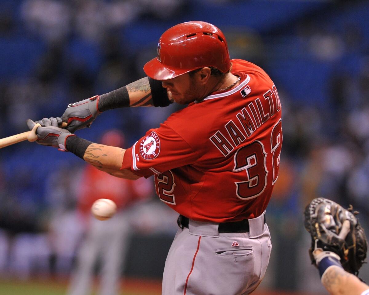 Angels outfielder Josh Hamilton is hoping to put his struggles behind him during the final month of the season.