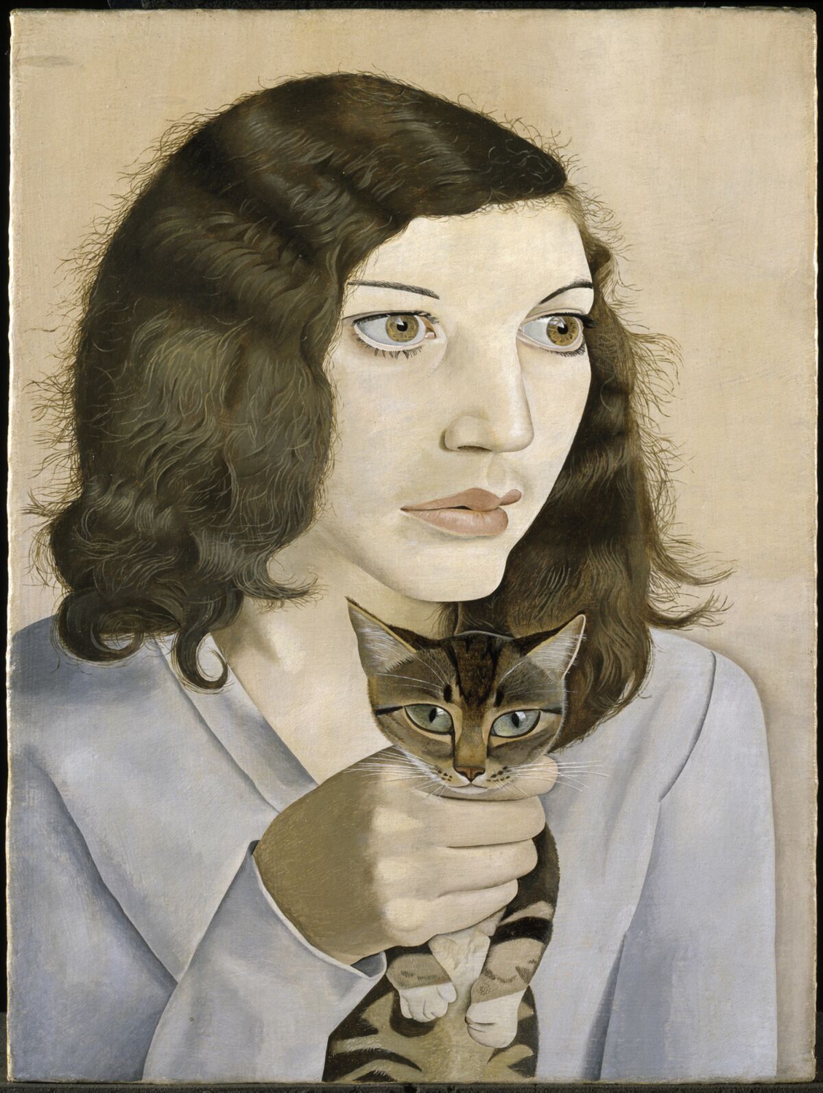 Lucian Freud, born in Berlin, embraced powerful motifs from German New Objectivity painting in his early work (Getty museum)