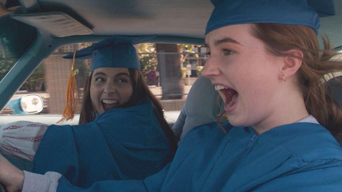 Beanie Feldstein and Kaitlyn Dever in Olivia Wilde's directorial debut, "Booksmart."