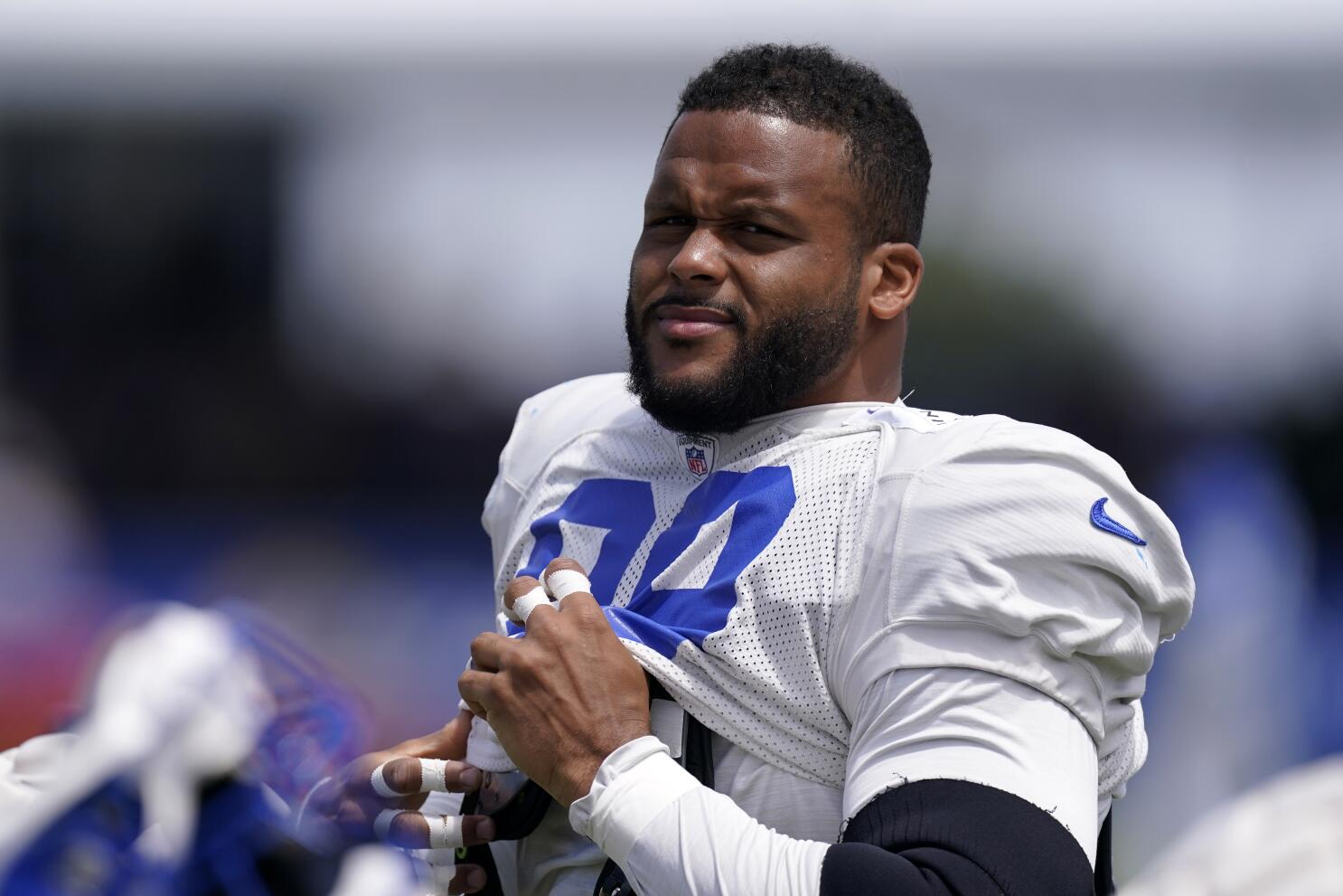 NFL Rumors on X: #Rams Aaron Donald had a jersey swap with The
