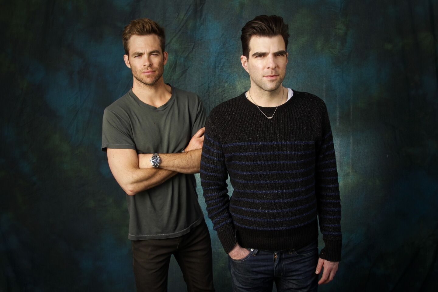 Chris Pine and Zachary Quinto
