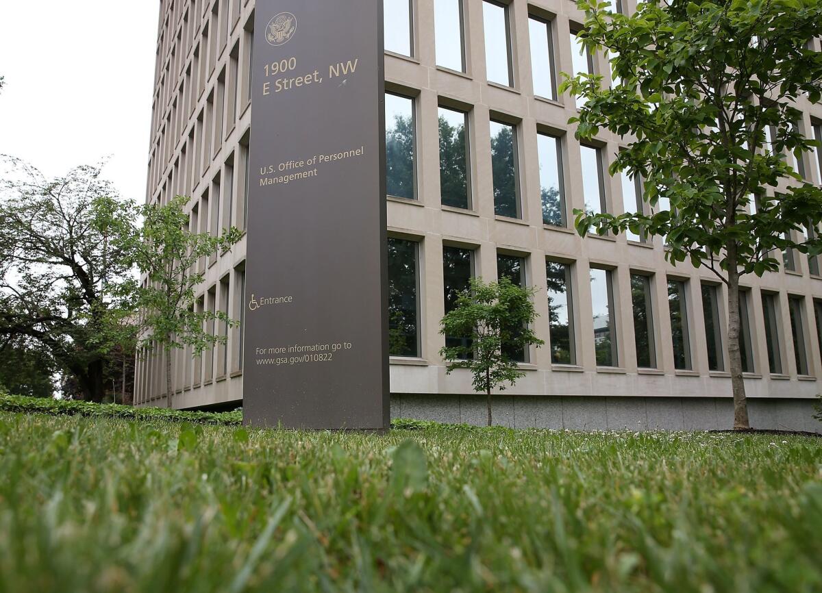 Shown is the Theodore Roosevelt Federal Building, which houses the Office of Personnel Management headquarters in Washington.