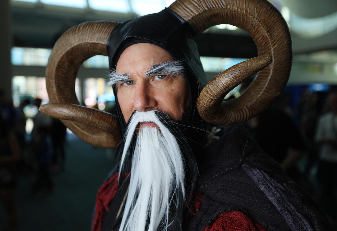 Joe Horger of San Diego dressed as Tim the Enchanter at Comic-Con International.