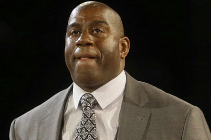 Magic Johnson questioned the Lakers' leadership Wednesday via Twitter.