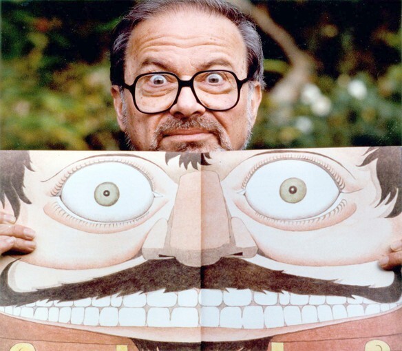 Author and illustrator Maurice Sendak with a self portrait in 1991.