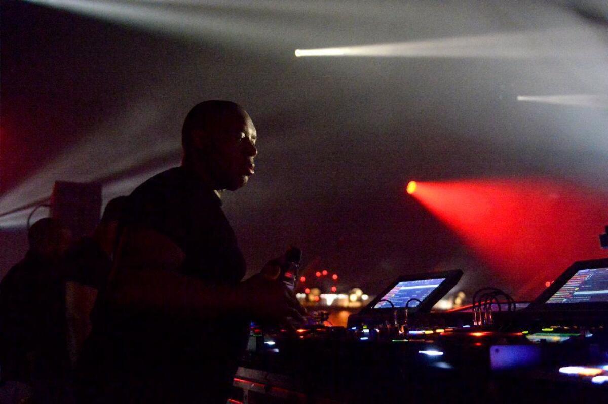 Kevin Saunderson of The Belleville Three performs at Coachella. (Matt Cowan / Getty Images for Coachella)