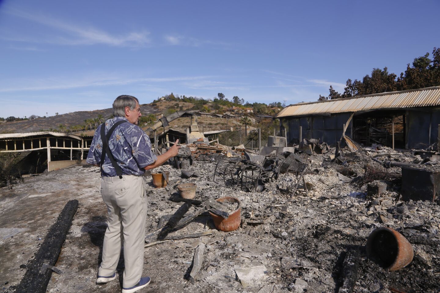 Homes lost on Wrightwood Road in Bonsall
