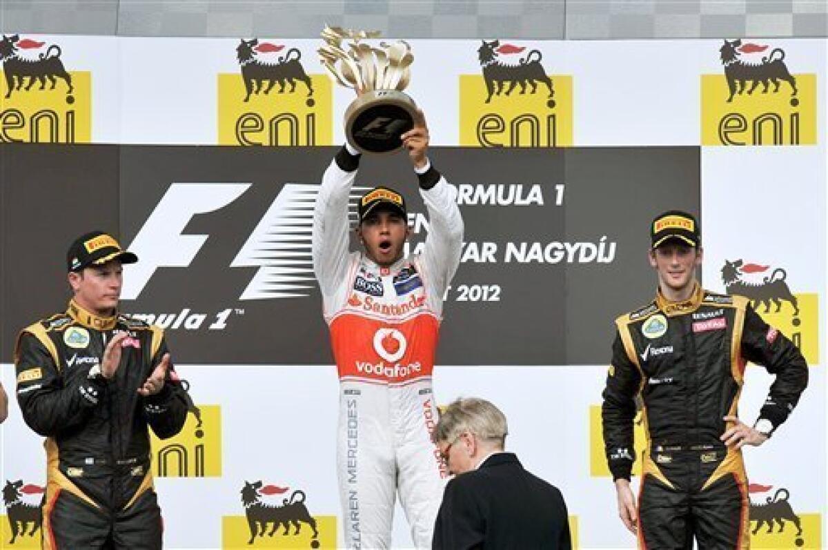 2012 Hungarian Grand Prix: F1 Race Results, Winner & Podium