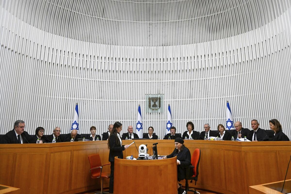 Israeli Supreme Court in session