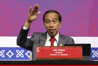 ARCHIVO - El presidente de Indonesia, Joko Widodo, hace declaraciones a la prensa durante la cumbre del G20 en Nusa Dua, Bali, Indoneisa, el 16 de noviembre ade 2022. (Ajeng Dinar Ulfiana/Foto compartida vía AP, Archivo)