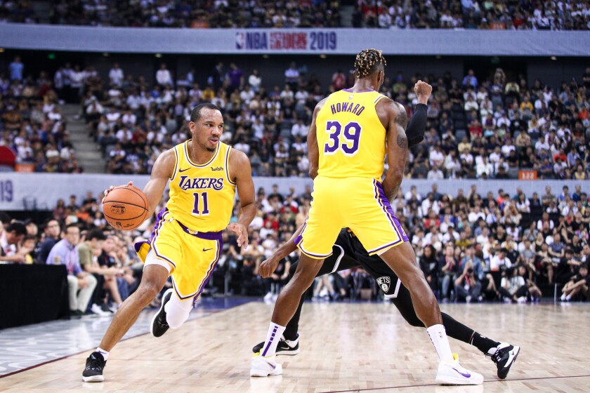 Lakers Getting Set To Resume Play But Will Avery Bradley Join Them Los Angeles Times