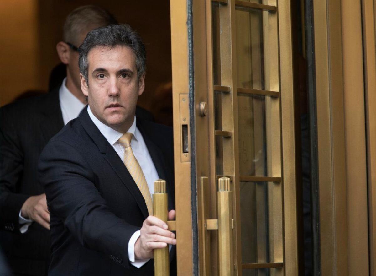 Michael Cohen, President Trump's former lawyer, leaves federal court in New York on Aug. 21, 2018, after entering the first of two guilty pleas.