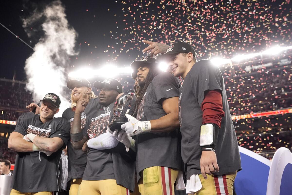 El corredor de los 49ers de San Francisc Christian McCaffrey