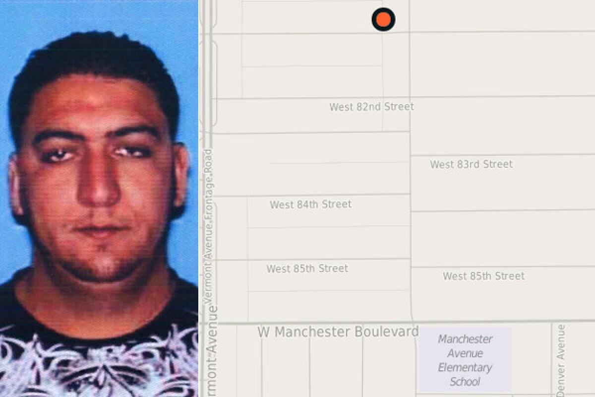 Jaime Sharif Abu Awad, seen in a DMV photo at left, was killed in April 2012 in the Vermont Knolls area of Los Angeles, near the intersection of South Hoover and 81st streets.